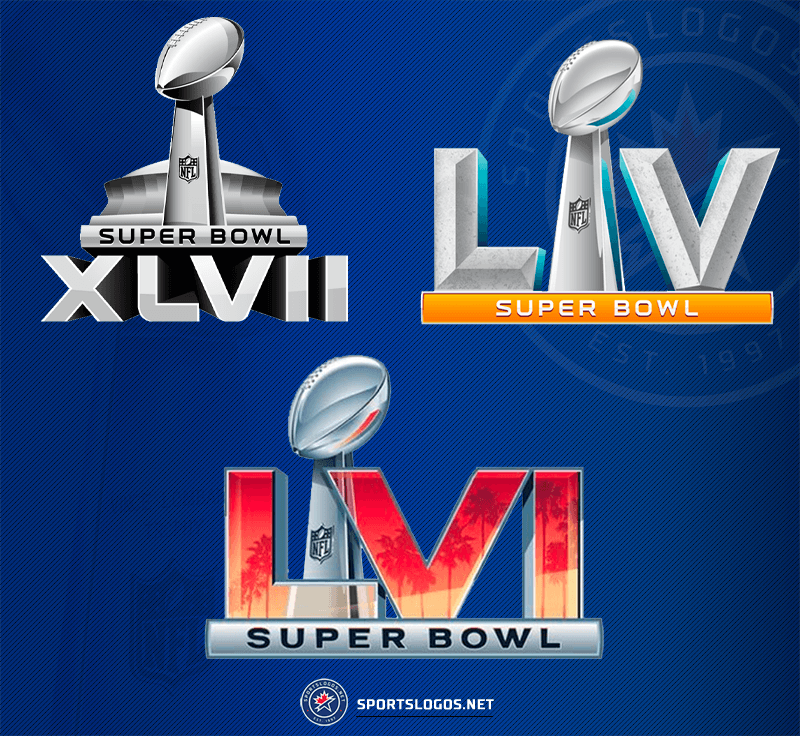 The Logo for Super Bowl LVI Revealed! super bowl logo templates sportslogosnet
