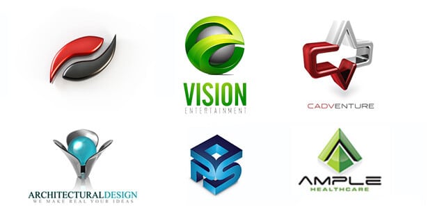 What Makes A Logo Trendy? 3D logo design samples 1