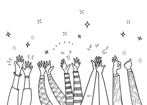 Top Graphic Design Trends in 2021 hand drawn illustration hands clapping ovation 40453 1995