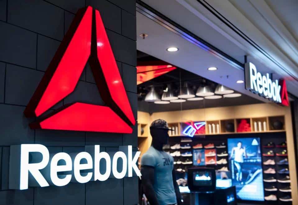 Reebok Logo storefront in mall