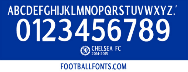 Chelsea logo font 