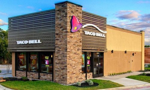 taco bell logo on old taco bell building
