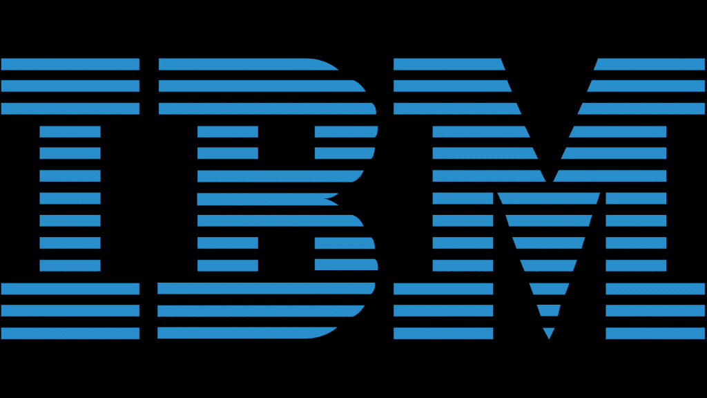 1962 IBM logo blue and black