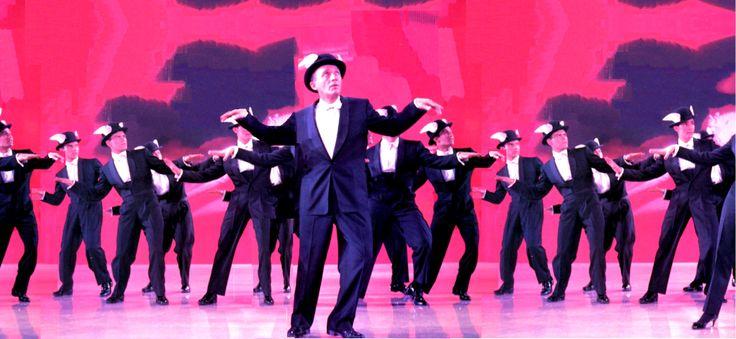 Bing Crosby dancing on stage 