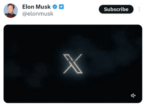 Elon Musk is removing Twitter Bird in favor of “X” X on black background 1